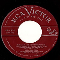 �RCA Victor : Kapell - Rachmaninov Rhapsody on a Theme by Paganini